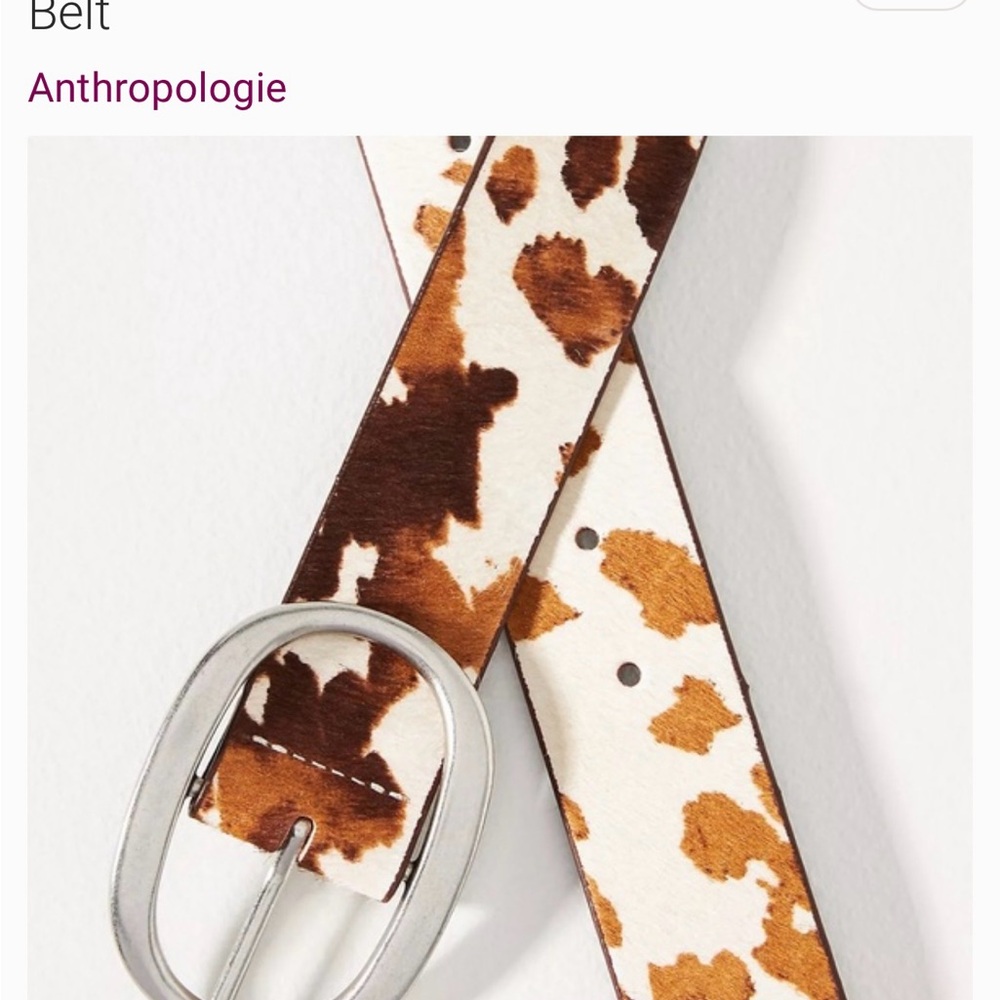Anthropologie Hensler Oval Buckle Belt